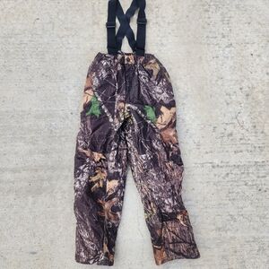 Browning Jr. Boys Size Large Thermore Pre-vent Insulated Camo Suspender Pants